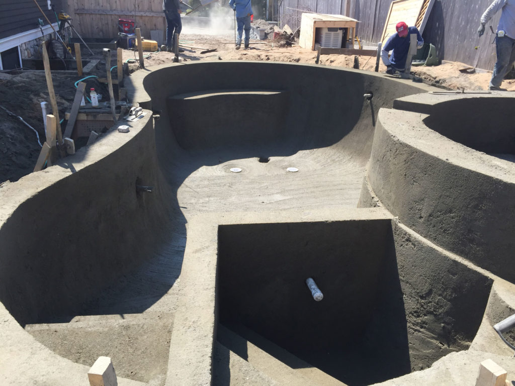 Gunite Shell Curing Process