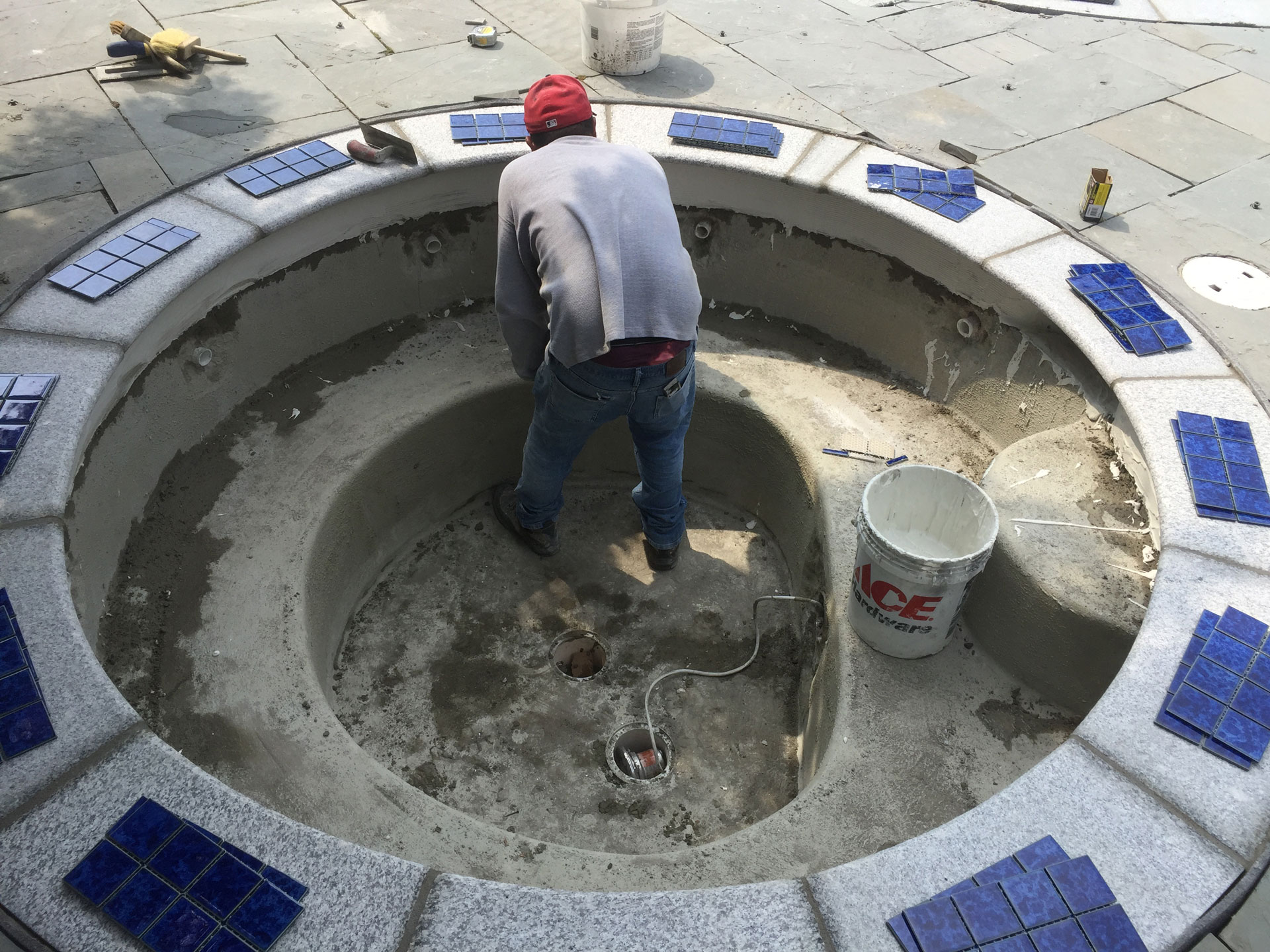 Pool Tile and Coping Installation