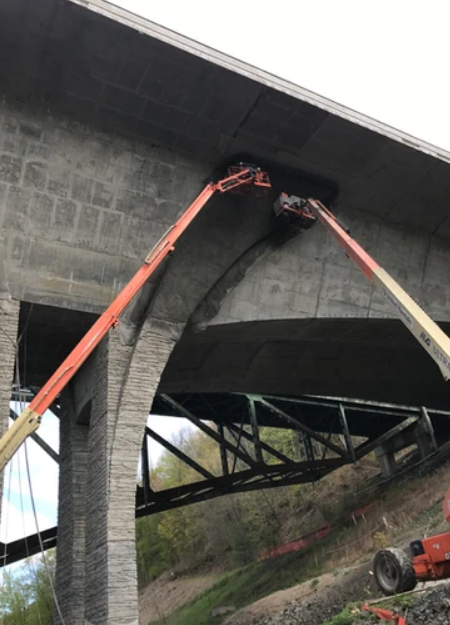 Gunite bridge repair